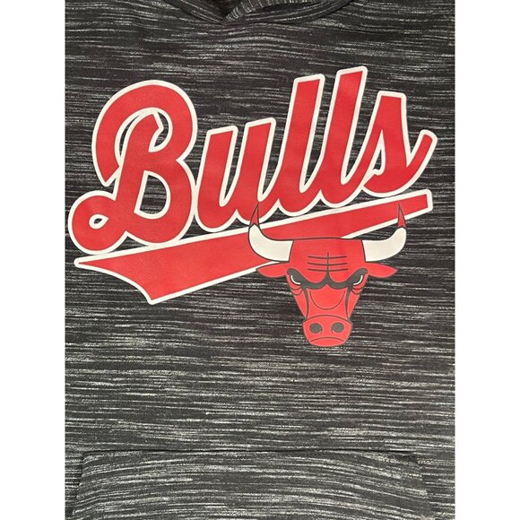 NBA Chicago Bulls youth size medium hoodie black and grey NWT - Picture 5 of 11